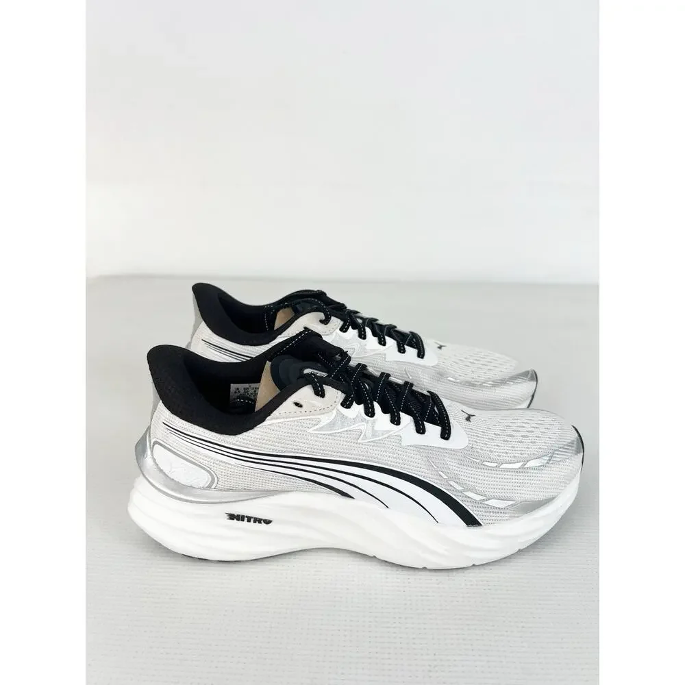 PUMA Velocity NITRO 4 White Black Athletic Shoes / 311141 02 / Womens Size 9 New